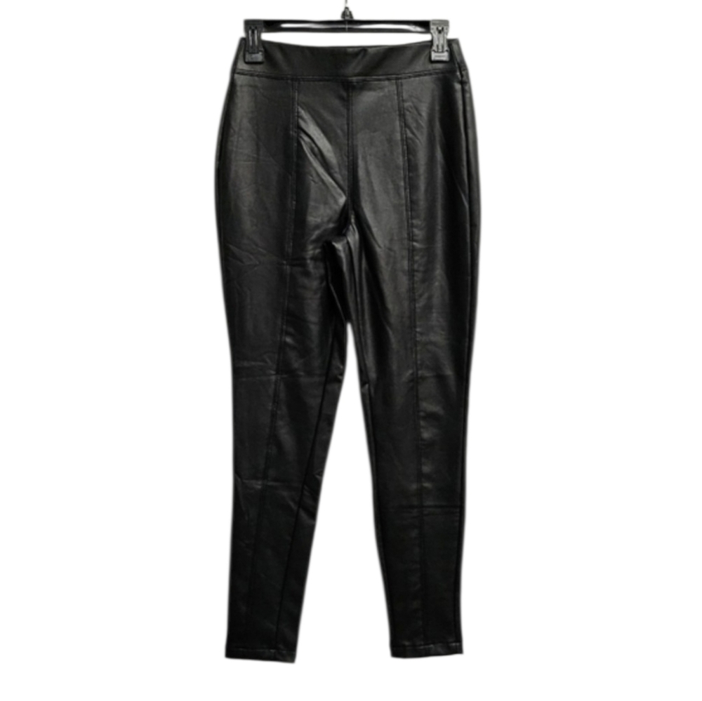 Ci Sono Black Faux Leather Leggings 100% Polyurethane Size S